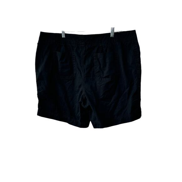 Lane Bryant 100% Cotton Black Shorts Women's Size 18 Inseam 7.5" - Picture 2 of 6